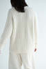 Lauren Manoogian Rib Saddle Crewneck - Raw White - Thumbnail 3