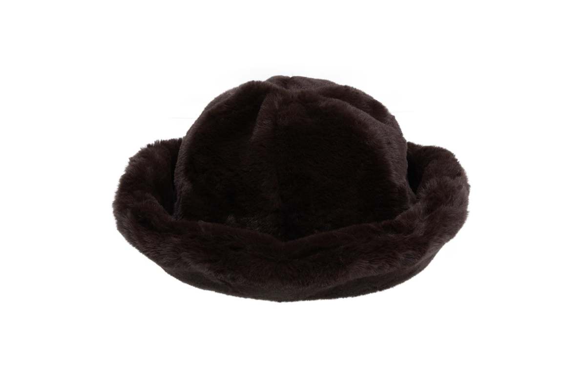 Clyde Sierra Faux Fur Bucket Hat Clyde Reversible Shearling Bucket Hat - Ice Blue/Cream Curl  main image 3