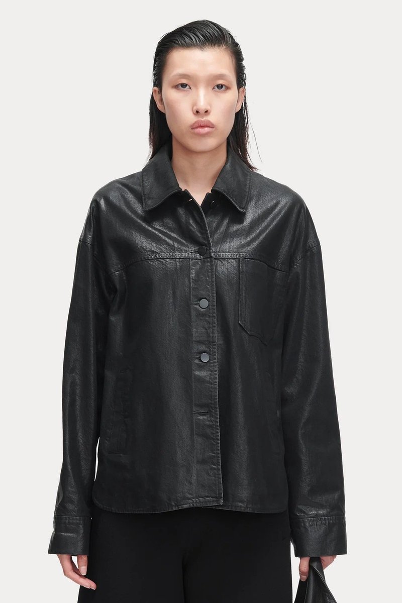 Rachel Comey Duras Jacket Coated Salinas Denim - Black Rachel Comey Duras Jacket Coated Salinas Denim - Black