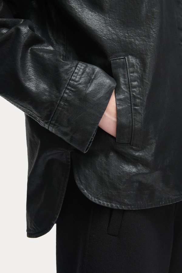 Rachel Comey Duras Jacket Coated Salinas Denim - Black Rachel Comey Duras Jacket Coated Salinas Denim - Black