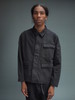 THE MEDIUM STRIPED WASHED COTTON THREE POCKET JACKET - Thumbnail 2