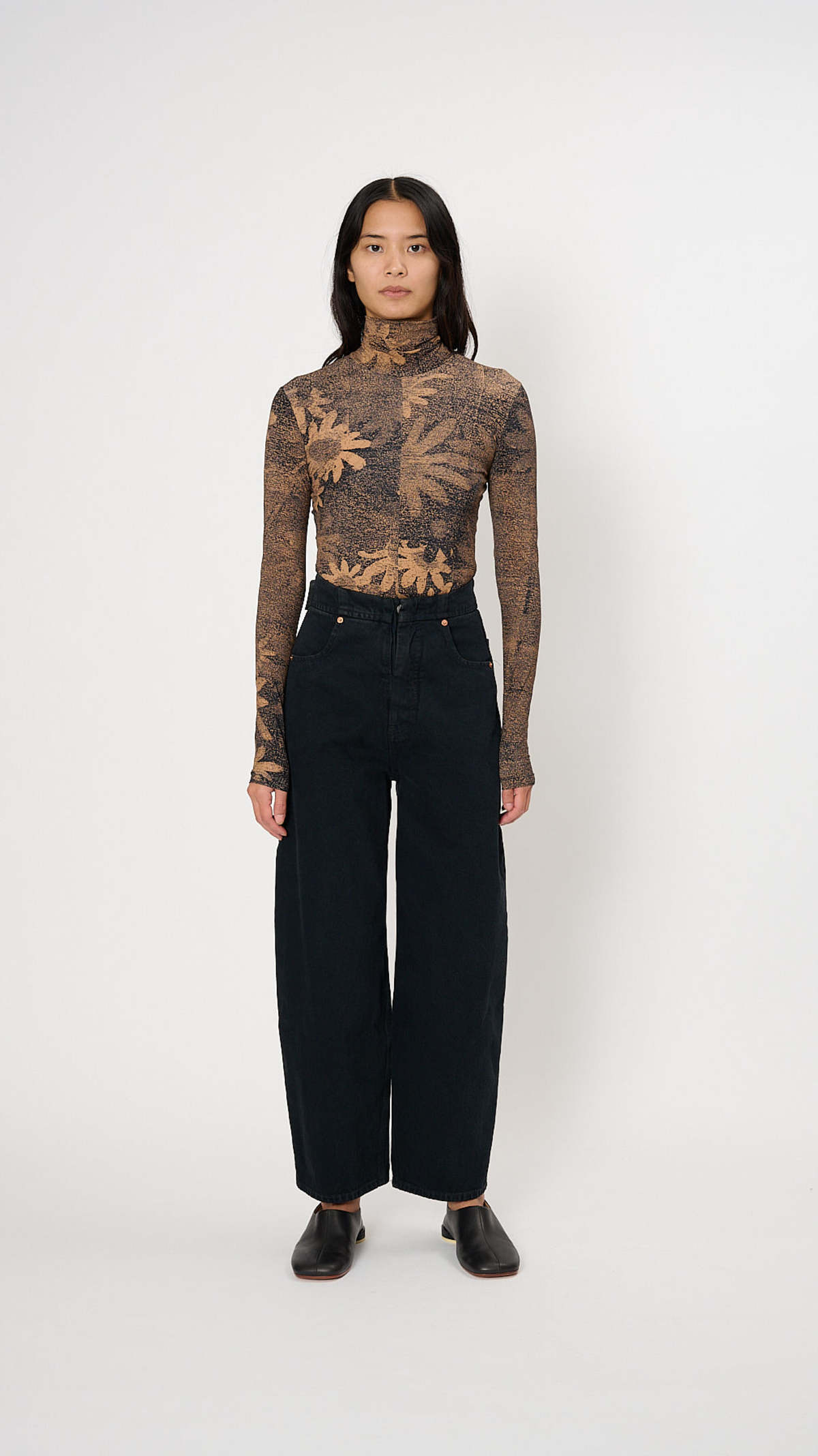 Maison Margiela 5 Pocket Barrel Leg Pants - Black - Image 1 of 4