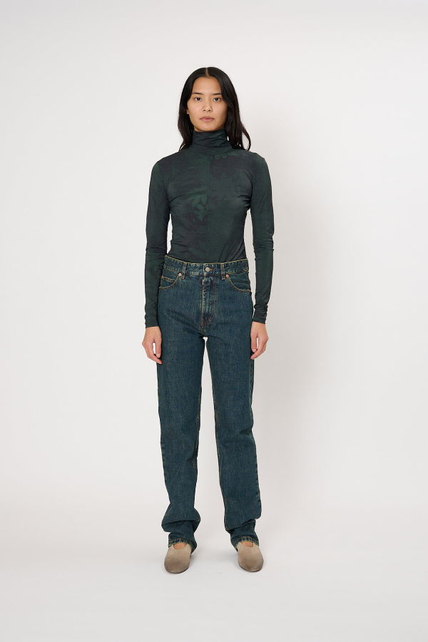 Maison Margiela 5 Pocket Pants - Green Cast