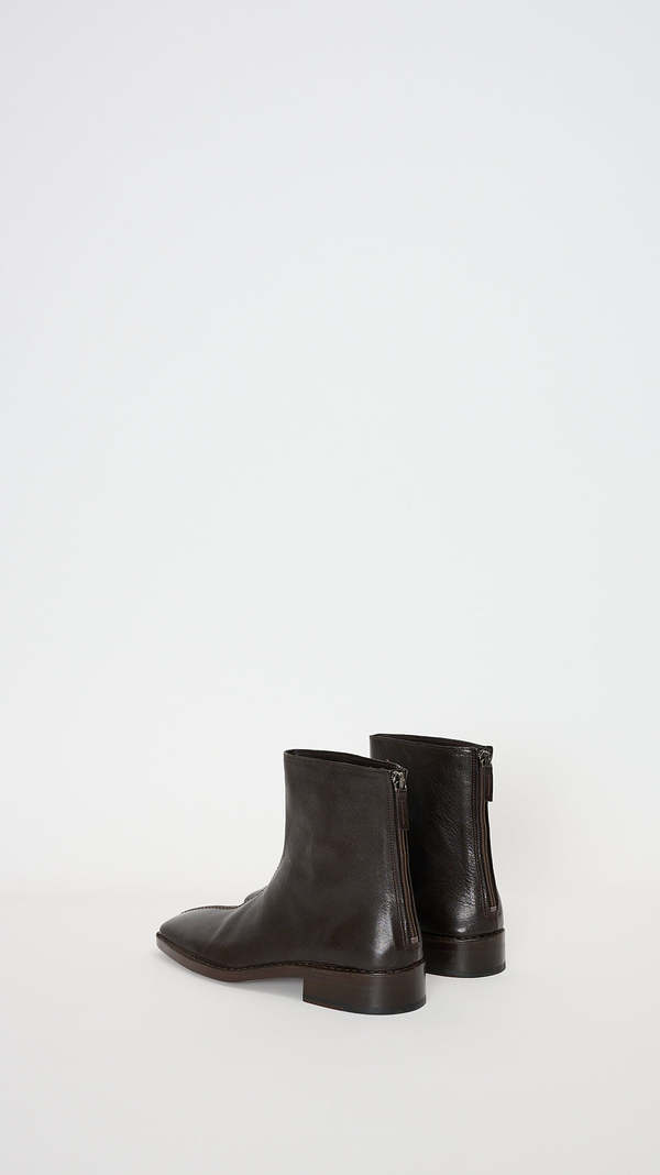 Lemaire Piped Zipped Boots - Mushroom | Garmentory