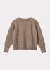 Caramel Aran Jumper - Charcoal - Thumbnail 2