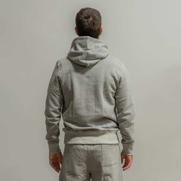 Merz b. Schwanen 382 Loopwheeled Hoodie - Grey Melange | Garmentory
