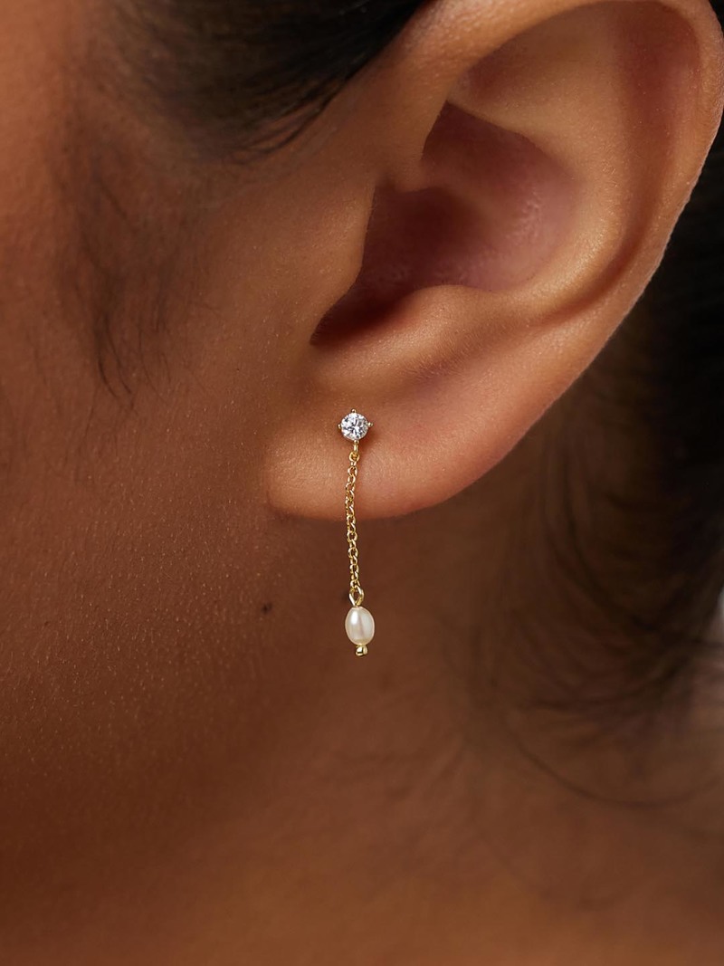 Ana Luisa Marie Drop Earrings Gold Garmentory