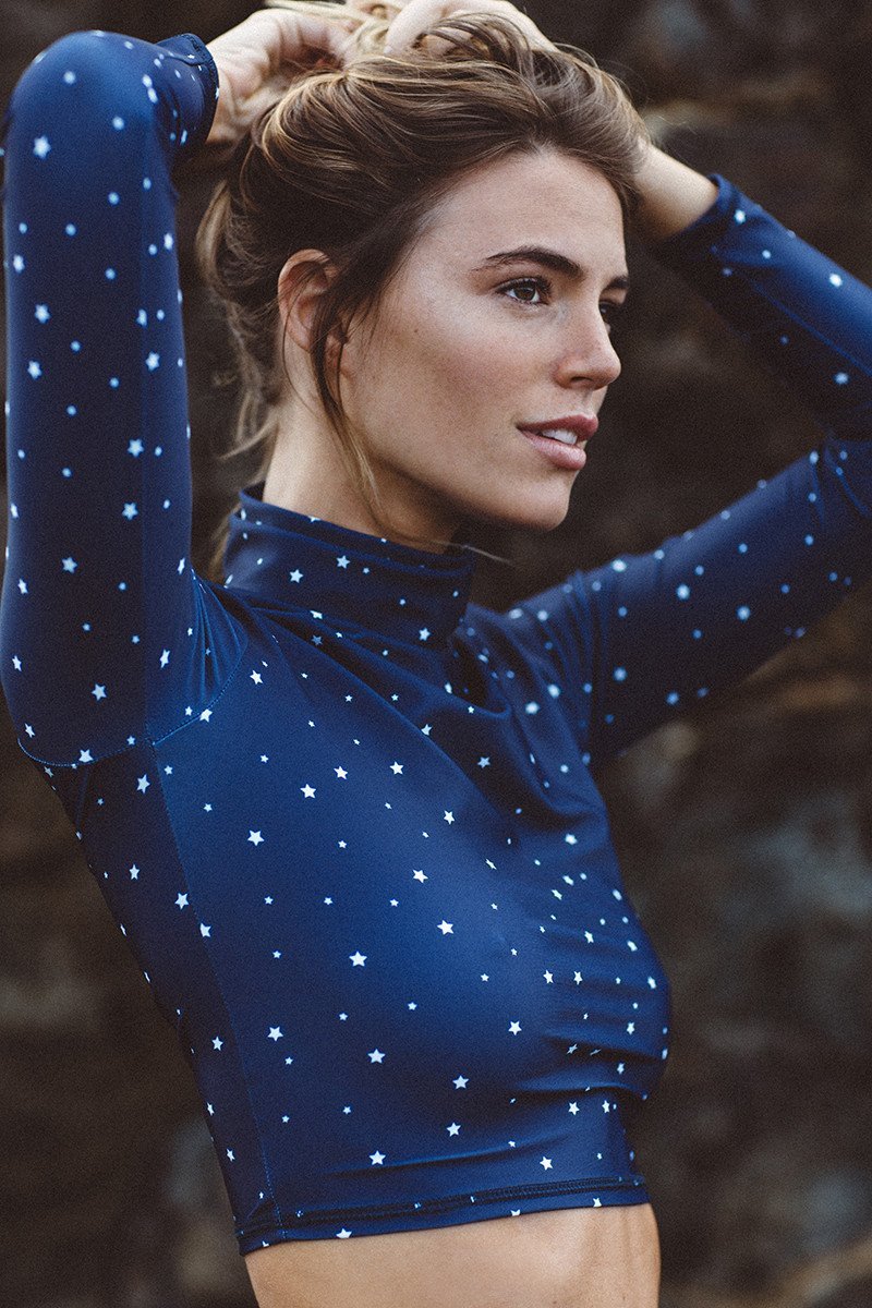 Salt Gypsy Turtleneck Rashguard - Navy Star