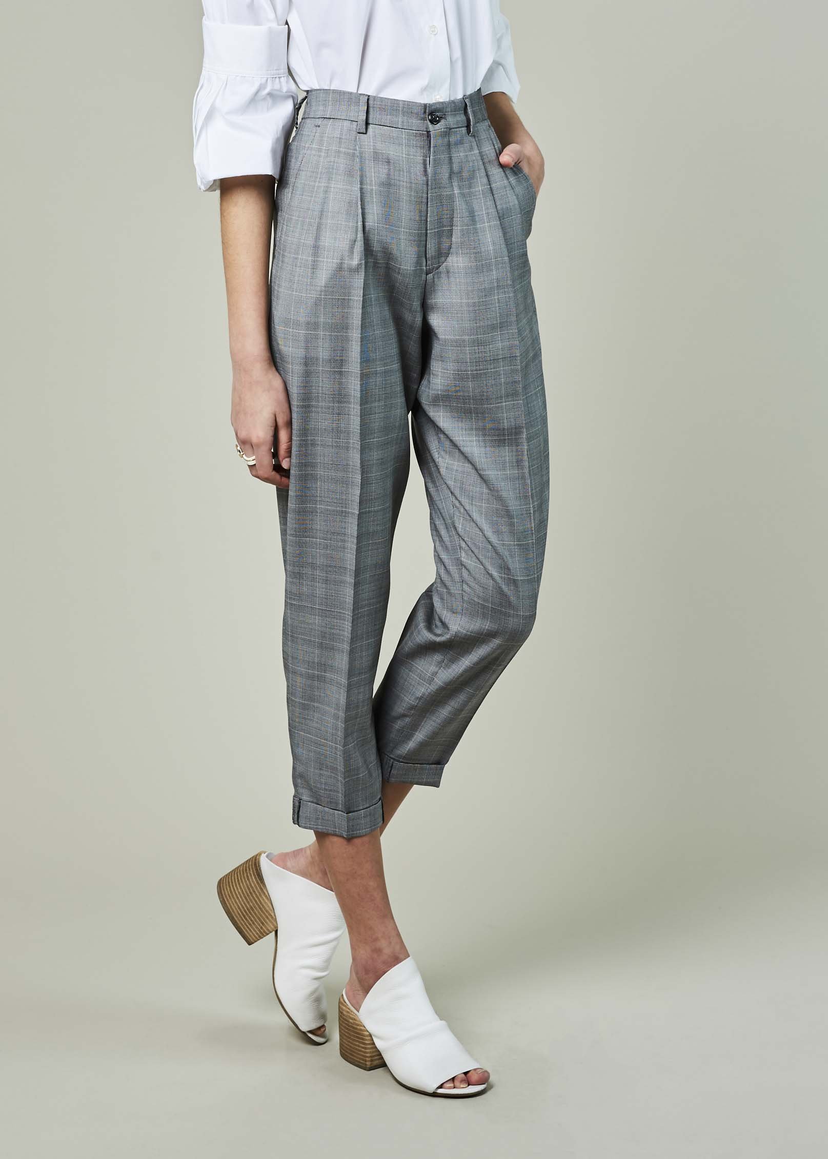 R13 Glen Plaid Pegged Pant Garmentory
