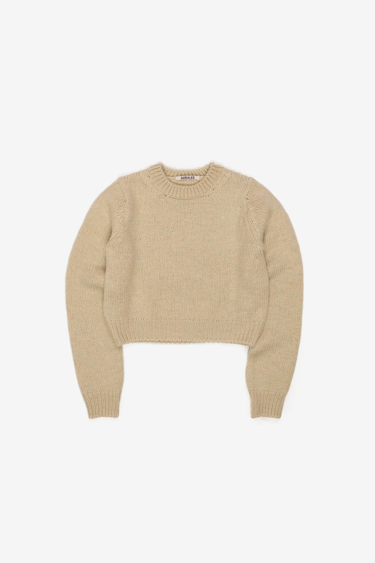 Auralee Silk Wool Mix Knit Short P/O - Camel | Garmentory