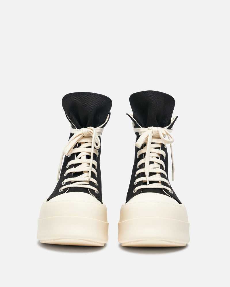 【正規店出品】RICK OWENS MEN MEGA BUMPER SNEAKERS BLACK/MILK Mega Bumper Sneakers in Black/Milk | Garmentory