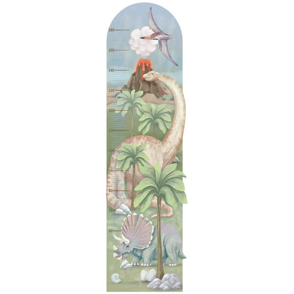 Kids pastelowe Wall Sticker Height Measure Dinosaurs Garmentory