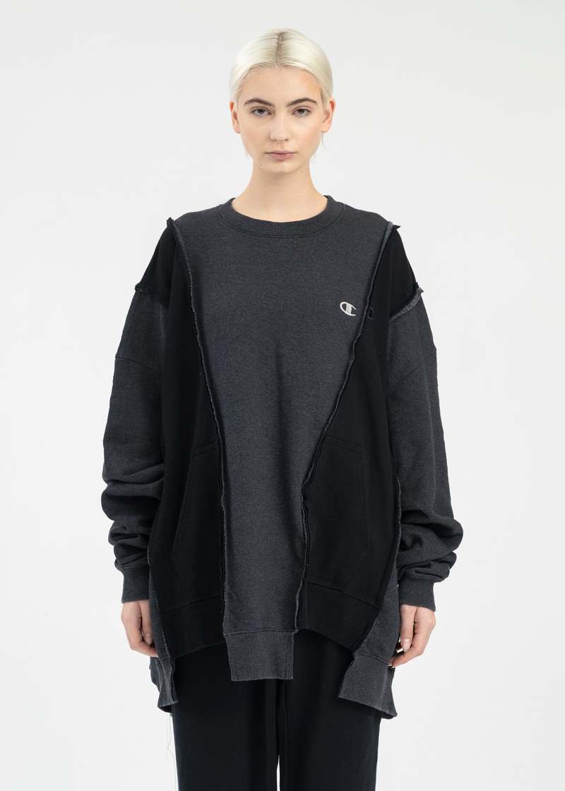 DISCOVERED Wide Champ Sweat - Black | Garmentory