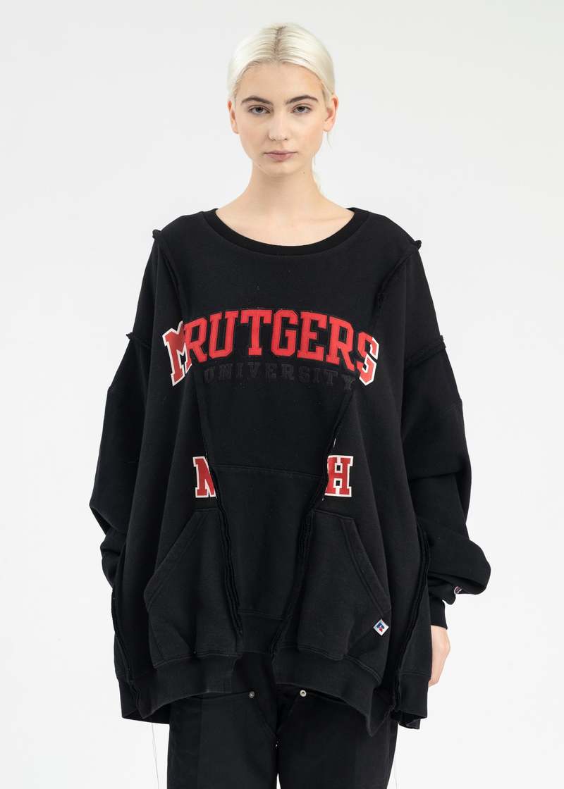 DISCOVERED Wide College Sweat - Black | Garmentory