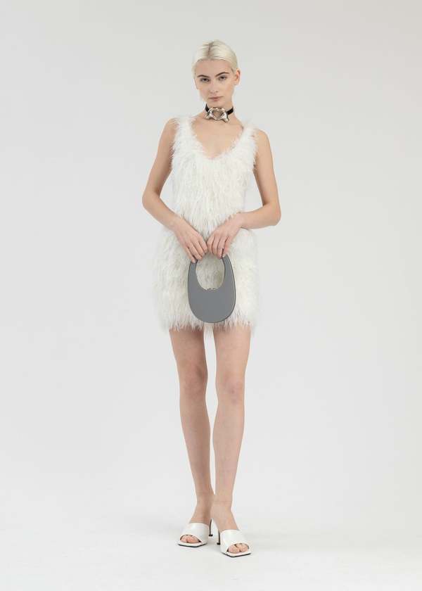 Coperni FLUFFY KNIT DRESS - ECRU | Garmentory Coperni FLUFFY KNIT DRESS - ECRU | Garmentory