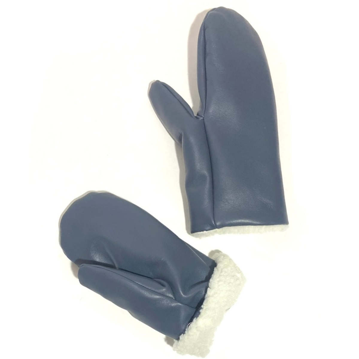 Unisex Milo and Dexter Leather Mittens - Multi - Image 3 of 5