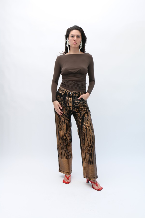 Paloma Wool Lil Top - Brown | Garmentory