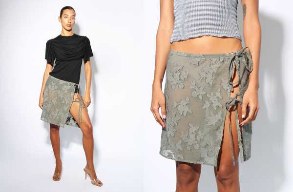 Paloma Wool Malix Skirt - Smoke Green | Garmentory