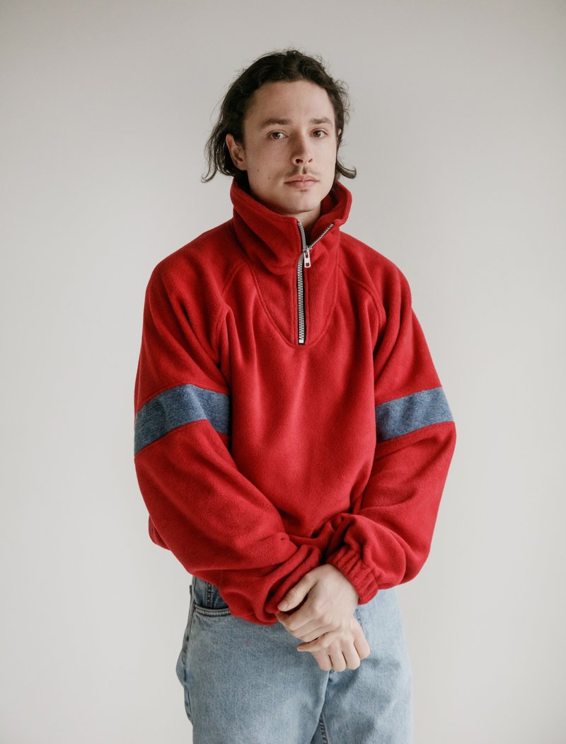 Gosha Rubchinskiy Fleece Track Top - Red | Garmentory