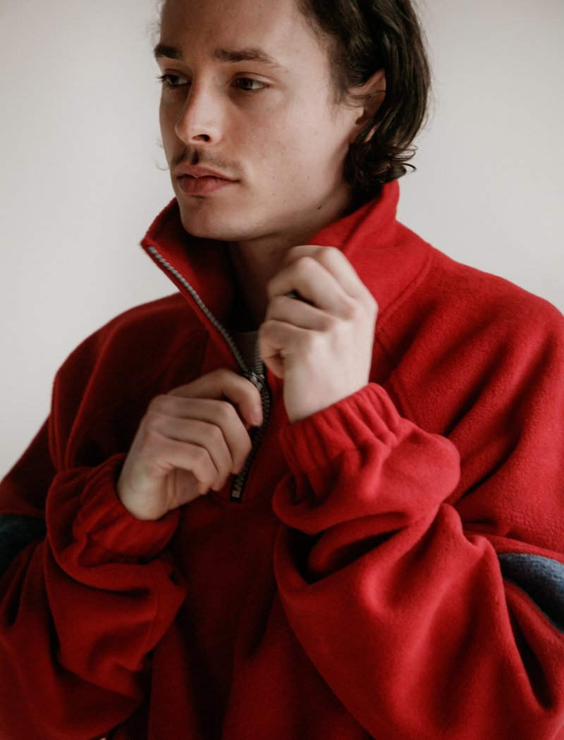 その他 Gosha Rubchinskiy X  Fleece Top  M Gosha Rubchinskiy Fleece Track Top - Red | Garmentory