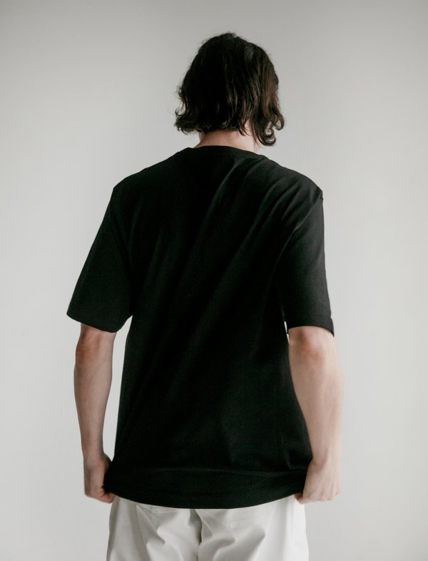 トップス gosha rubchinskiy SLOGAN SHIRT BLACK XS Gosha Rubchinskiy Gosha Logo T-Shirt Black | Garmentory