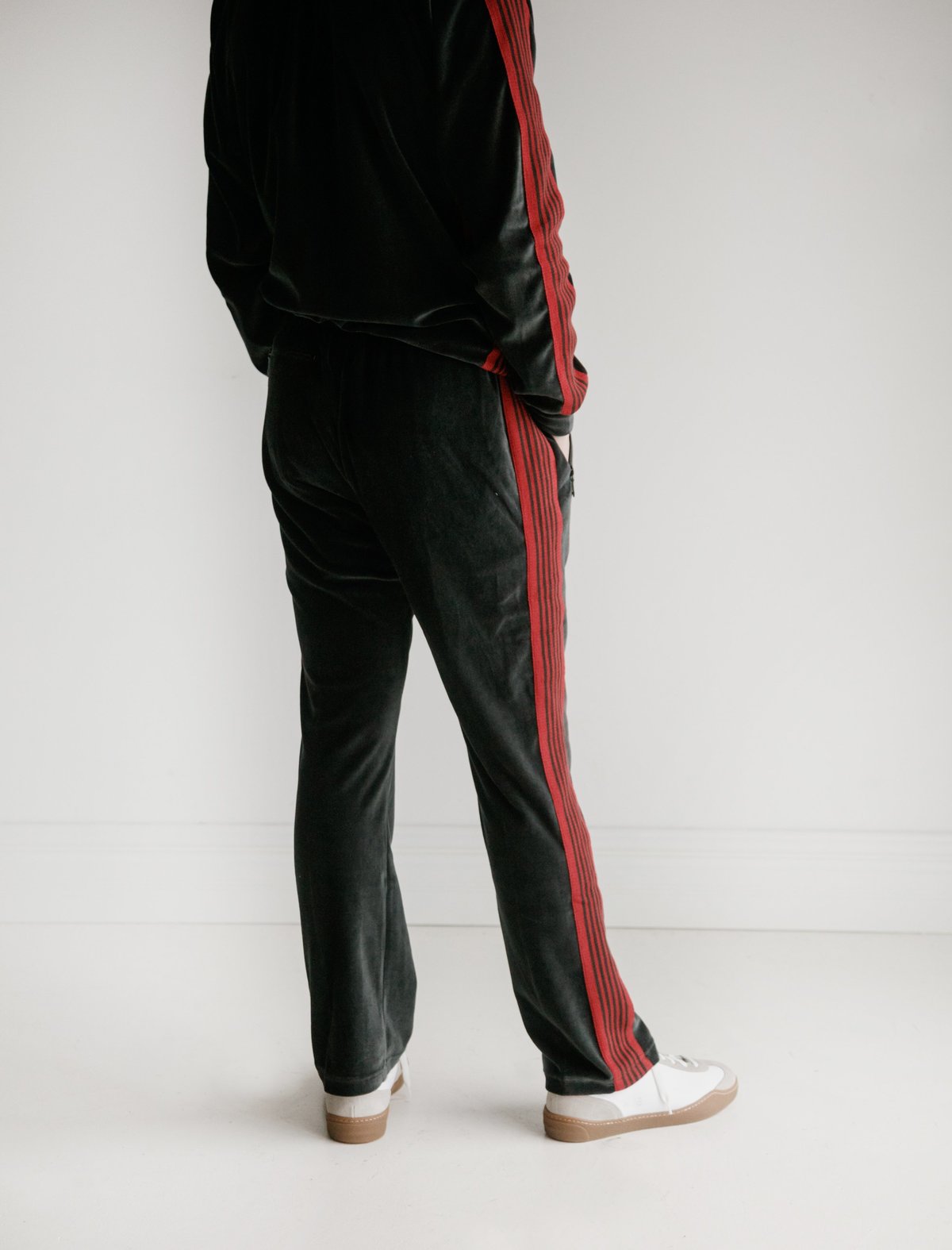Needles Mens Narrow Track Pant - Charcoal | Garmentory