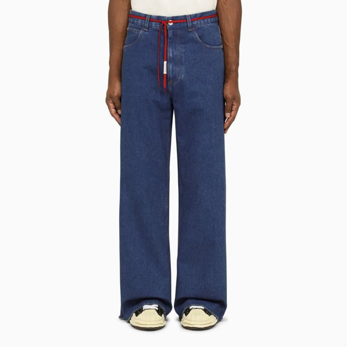 MARNIデニム Marni Distressed straight-leg Jeans | Blue | FARFETCH