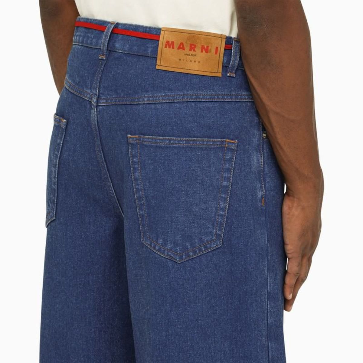 MARNIデニム Marni denim jeans with a strap | Garmentory