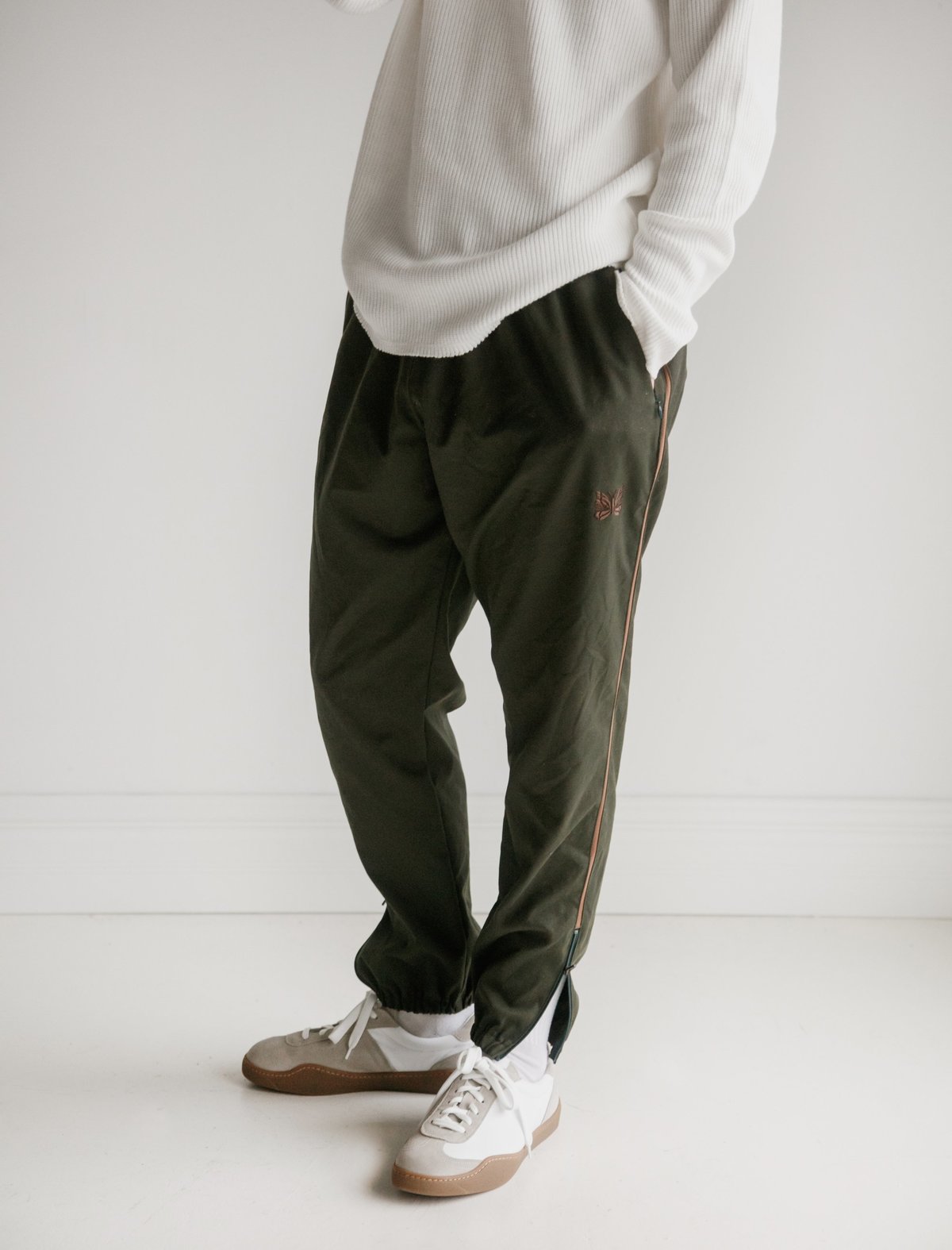 Needles Mens Side Line Seam Pocket Easy Pant - Olive | Garmentory