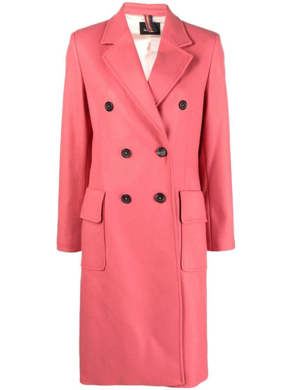 Paul Smith Women's Single Breasted Coat In Pink W2R-278C-P31309 Col 22