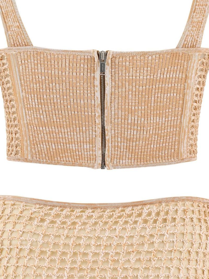 dion lee stirrup crochet mini dress stirrup crochet mini dress fuschia