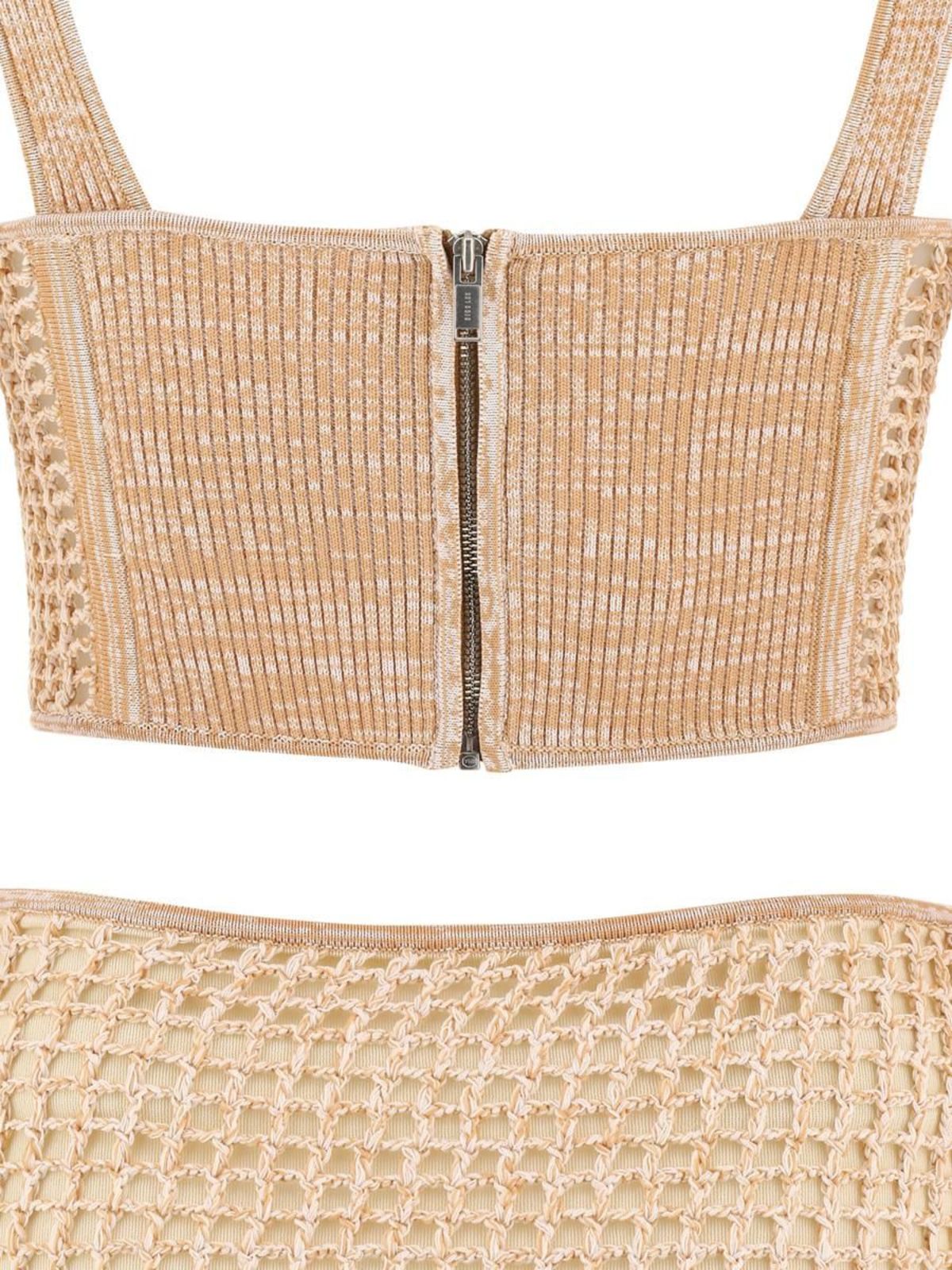 dion lee stirrup crochet dress Dion Lee Stirrup Crochet Dress Cream Size XS/Au 6