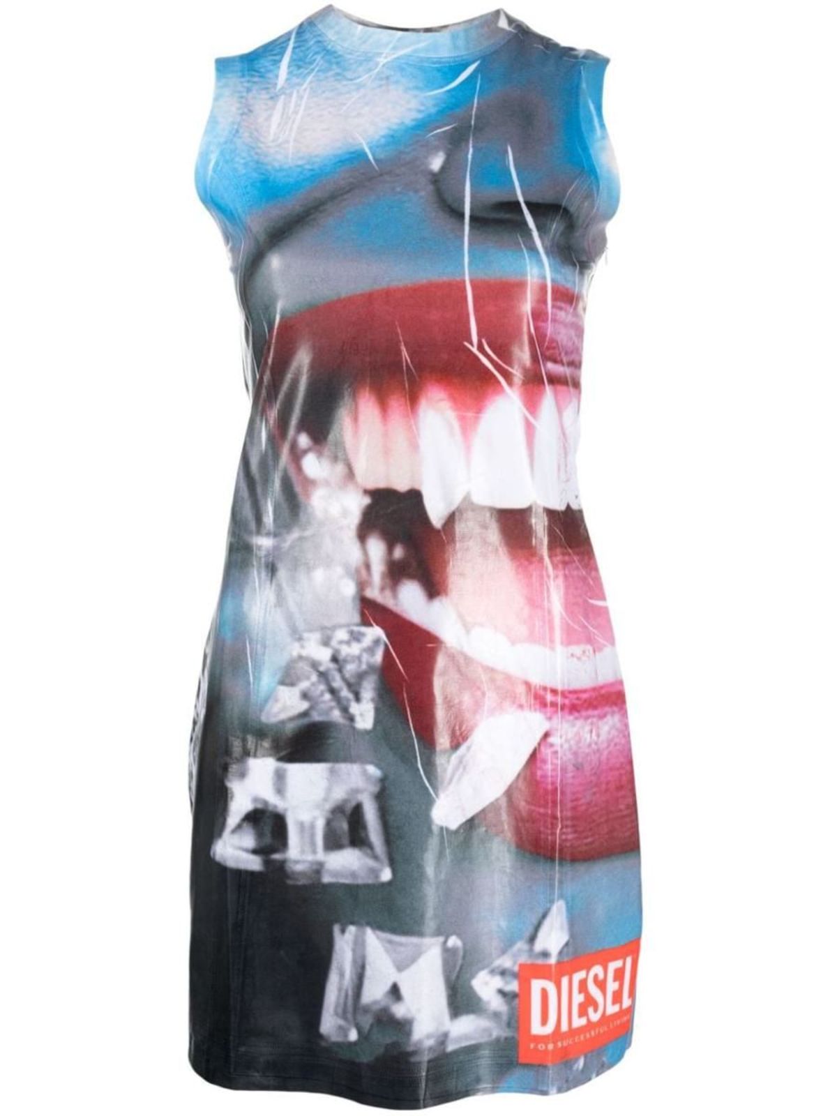 DIESEL D-FACES MINI DRESS WITH CLOSE-UP FACE PRINT | Garmentory DIESEL D-FACES MINI DRESS WITH CLOSE-UP FACE PRINT | Garmentory
