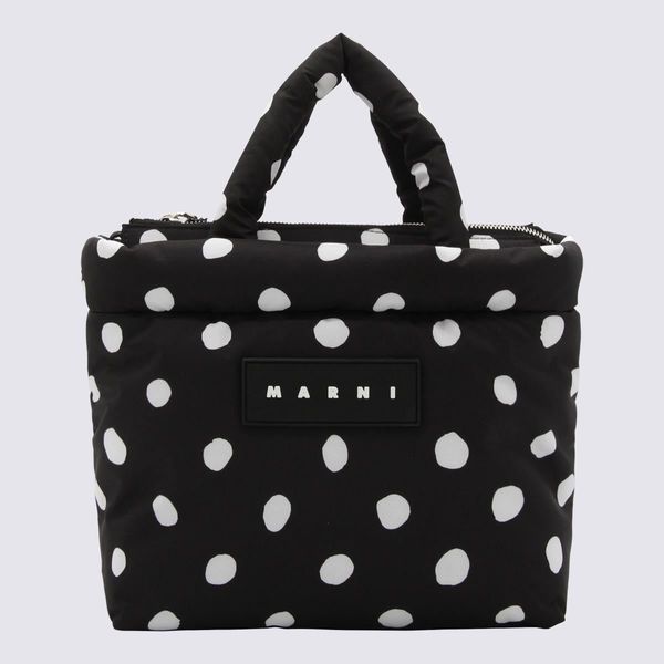 MARNI-BLACK-POLKA-DOTS-TOTE-
