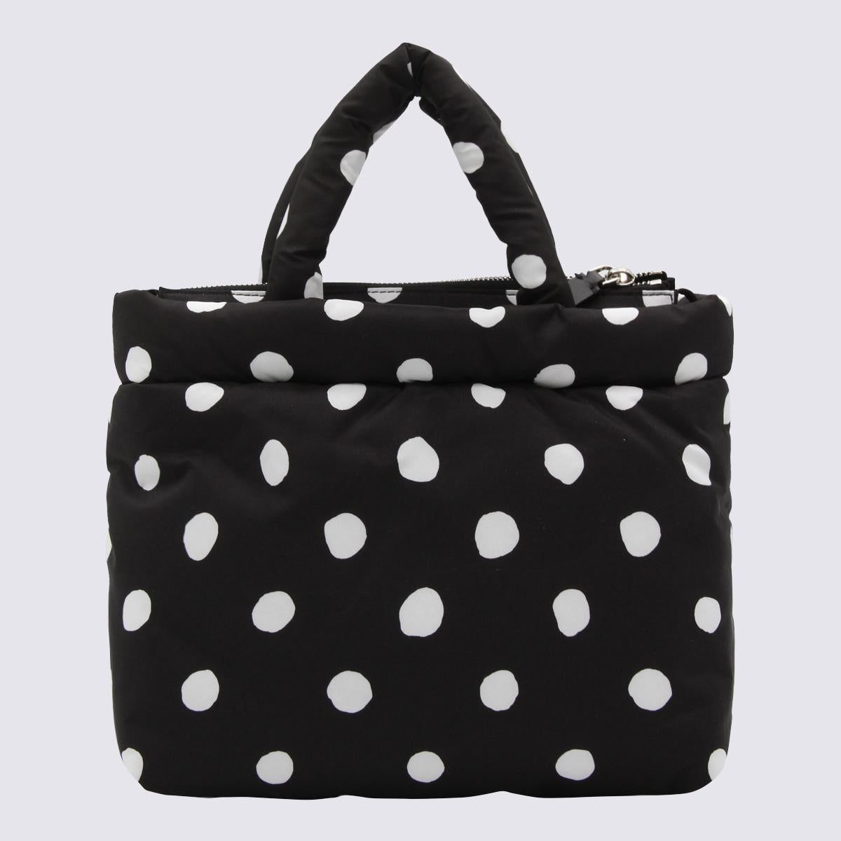 韓国商品/HAVE A WHALE polka dots tote bag MARNI-BLACK-POLKA-DOTS-TOTE-