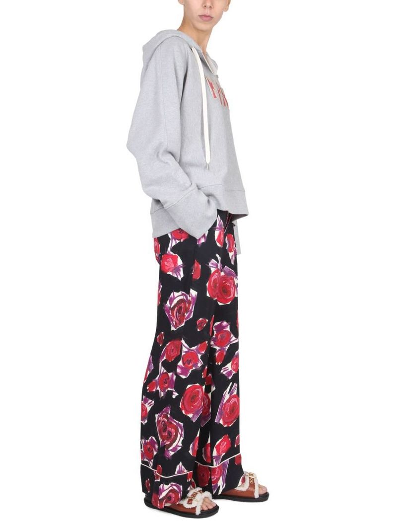 パンツ MARNI VISCOSE RAYON PIJAMA PANTS WITH FLORAL PATTERN Marni Pijama Pants With Floral Pattern Pants | Garmentory
