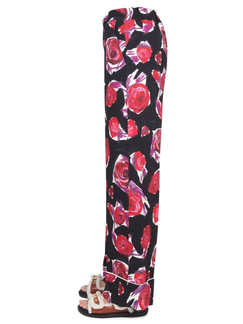 パンツ MARNI VISCOSE RAYON PIJAMA PANTS WITH FLORAL PATTERN Marni Pijama Pants With Floral Pattern | italist
