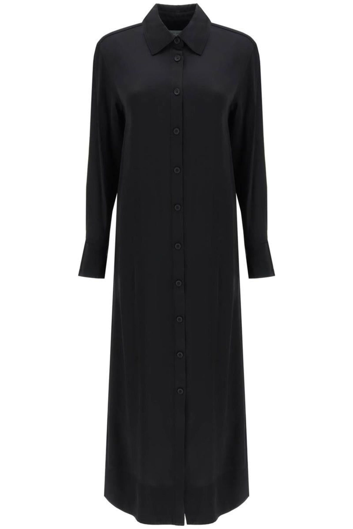 loulou studio shirt dress Loulou studio 'ara' long shirt dress in satin