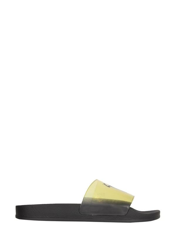 GIUSEPPE ZANOTTI SLIDE SANDALS WITH LOGO | Garmentory