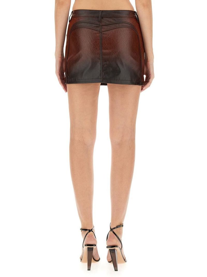 ◆DIESEL◆ O Crab Skirt Khaki Brown A087920BIAM937 A087920BI O-CREP Woman: Long skirt with cargo pockets | Diesel