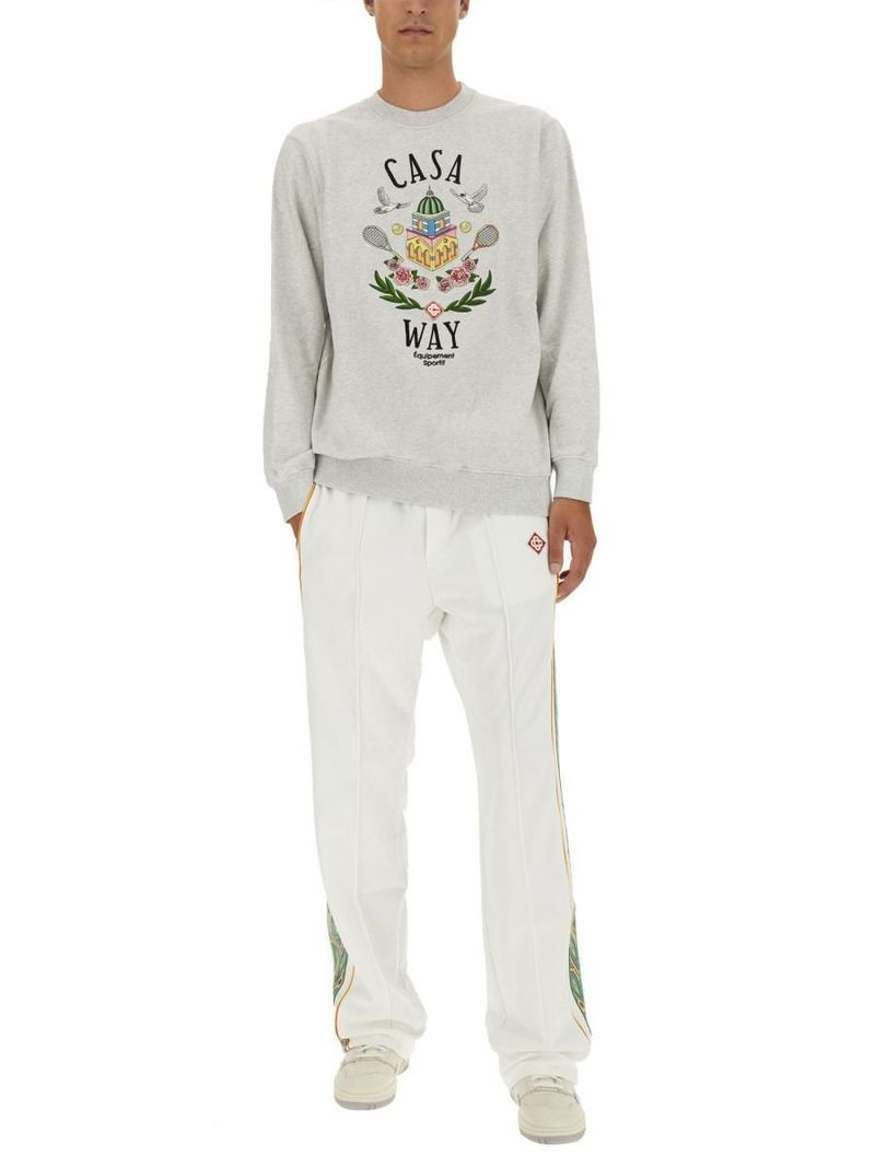 スウェット・トレーナー CASABLANCA COTTON SWEATSHIRT WITH LOGO CASABLANCA SWEATSHIRT WITH LOGO | Garmentory