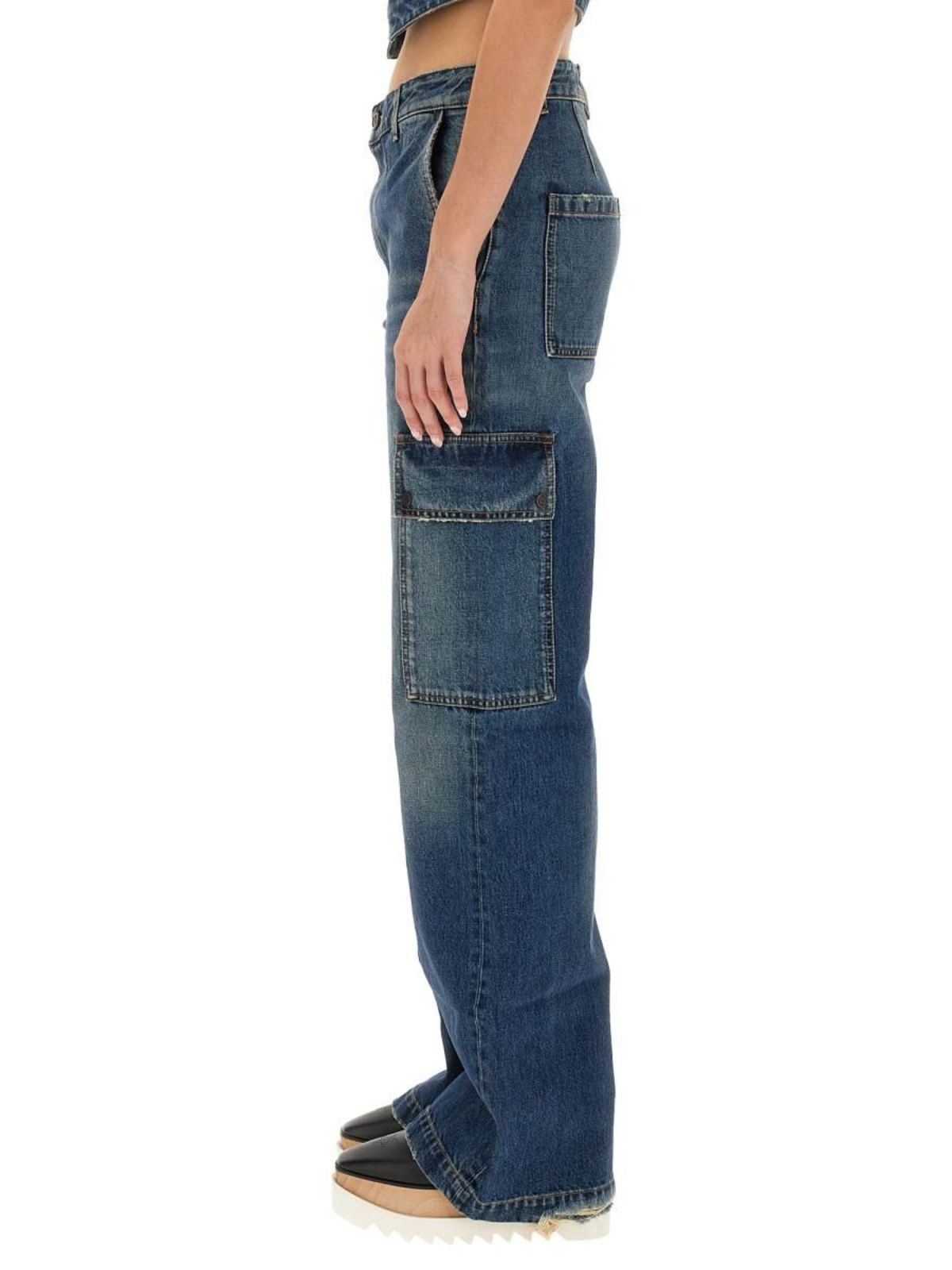 デニム・ジーパン Stella McCartney FW23 CARGO PANTS (6D0182_3SPH334003) Cargo jeans in blue - Stella Mc Cartney | Mytheresa