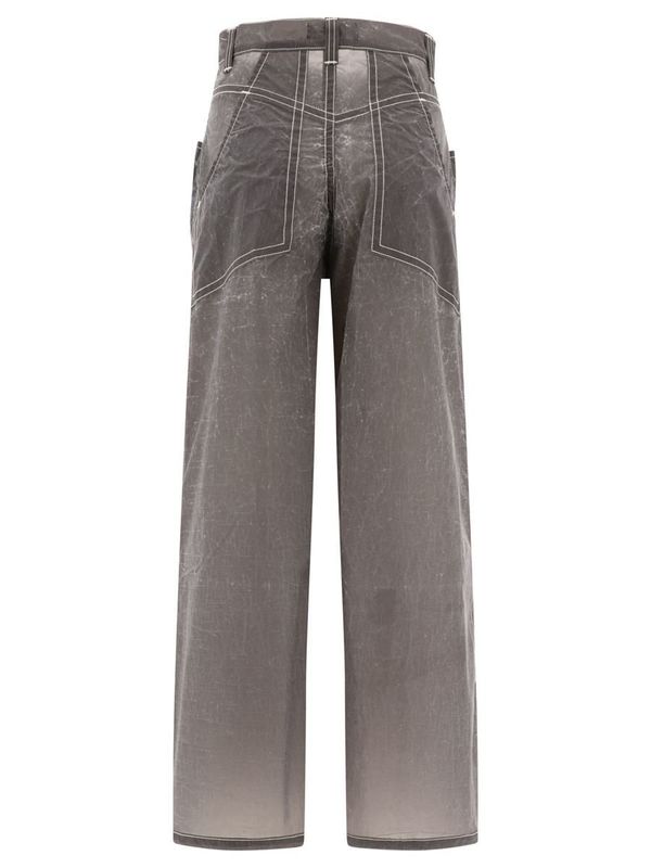 Eckhaus Latta ワイドレッグジーンズ Eckhaus Latta Wide Leg Jean in Wrinkle Curated at Jake and Jones