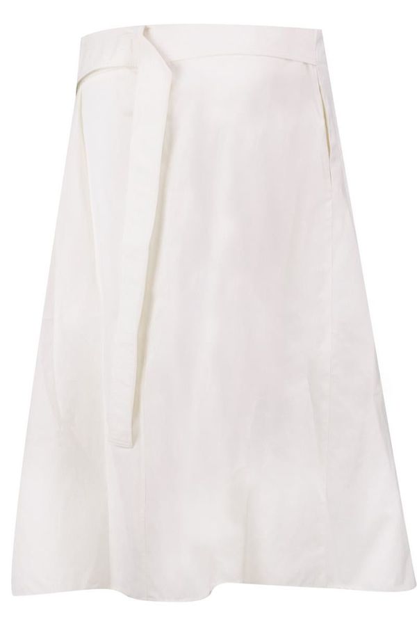 STUDIO NICHOLSON｜SKIRTS (CHILKA 3 BUTTON WRAP SKIRT DAR Studio Nicholson 3 Button Wrap Skirt - ShopStyle