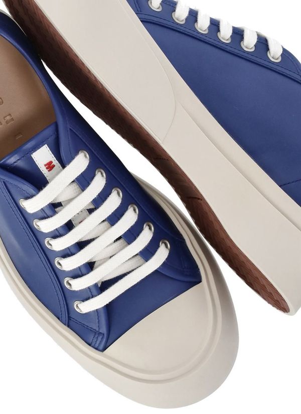 スニーカー MARNI BLUE LEATHER SNEAKERS Marni Sneakers Blue | Garmentory