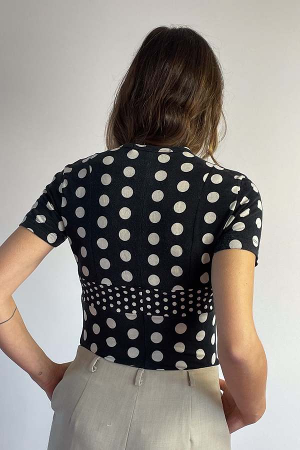 Junya Watanabe For Comme Des Garcons Tee - Polka Dot | Garmentory