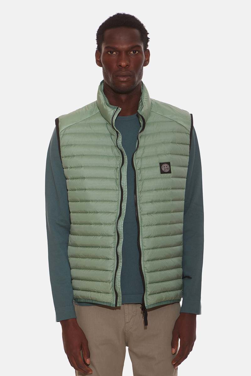 Stone Island Ripstop Nylon Down Vest - Sage | Garmentory