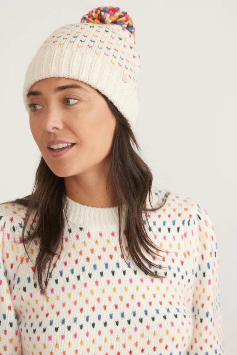 Marine Layer san Marine pom Beanie Rainbow Pom Beanie – Marine Layer main image 4