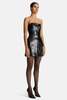 A.L.C. Elsie Strapless Sequin Mini Dress - Black - Thumbnail 3