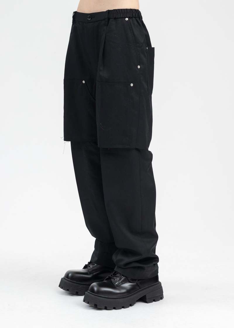 deres デレス Sophia drape pants Black 1 deres】Sophia drape pants ドレープパンツ ブラック1